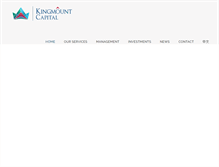 Tablet Screenshot of kingmount.com